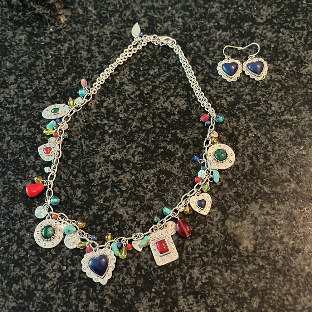 Coldwater Creek Earrings and Necklace Set